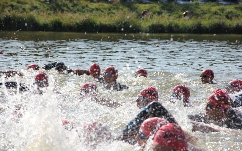 Eerste triatlon - wasmachine tijdens zwemonderdeel
